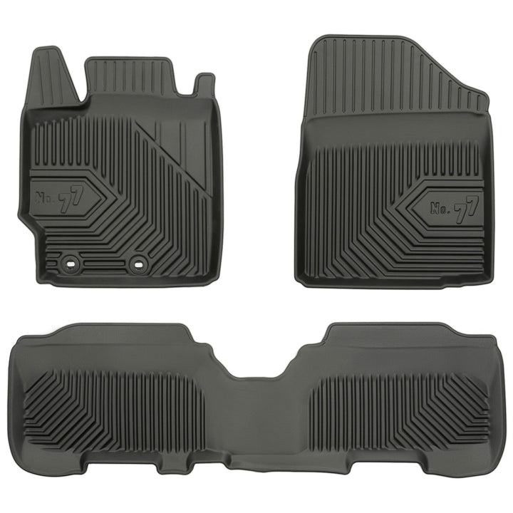 SMK Gummimatten auto fussmatten Satz passend für Toyota Yaris II 2005-2011 Erleben Sie einen neuen S