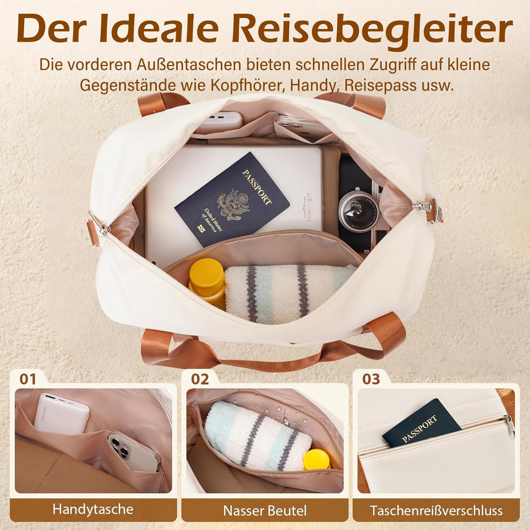 COOLIFE Koffer-Set Trolley Koffer ABS Hartschale Reisekoffer 4 Rollen TSA-Schloss einziehbarer Troll