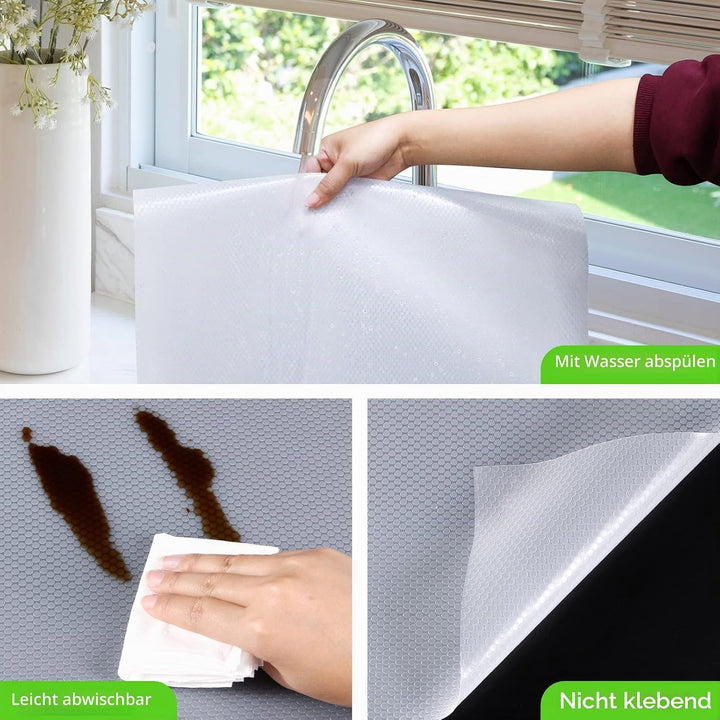 StaHom Schubladenmatte Nicht Klebende Haltbarem Schubladenauskleidung Antirutschmatte EVA Material W