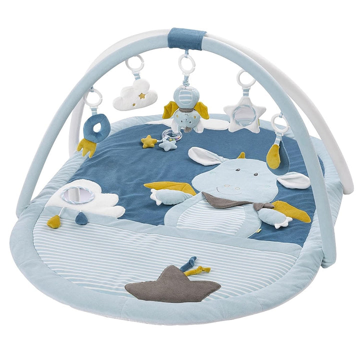 Fehn 065091 3-D-Activity-Decke Little Castle – Spielbogen mit 5 abnehmbaren Spielzeugen – Spiel & Sp