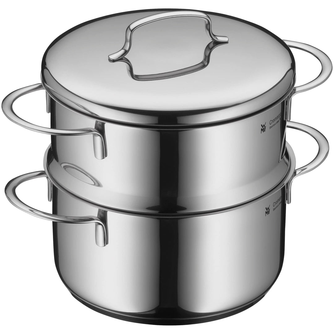 WMF Mini Dampfgarer mit Metalldeckel klein 16 cm, 1,5l, Cromargan Edelstahl poliert, Induktion, stap