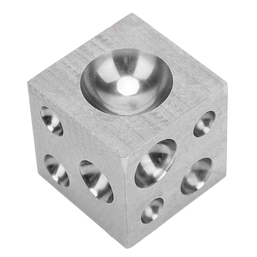Durable Jewelry Dapping Block, Metal Dapping Block, 50MM 1,97 Zoll Hobbyisten, Juweliere für Schmuck