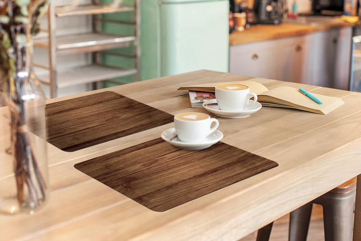 KitchenYeah© Platzsets Abwaschbar 6-Teilig 45x30 cm Tischsets Platzdeckchen Platzset Unterlage Tisch