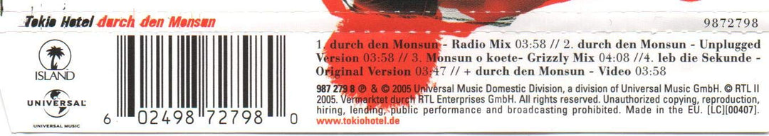 Durch Den Monsun, Audio-CD