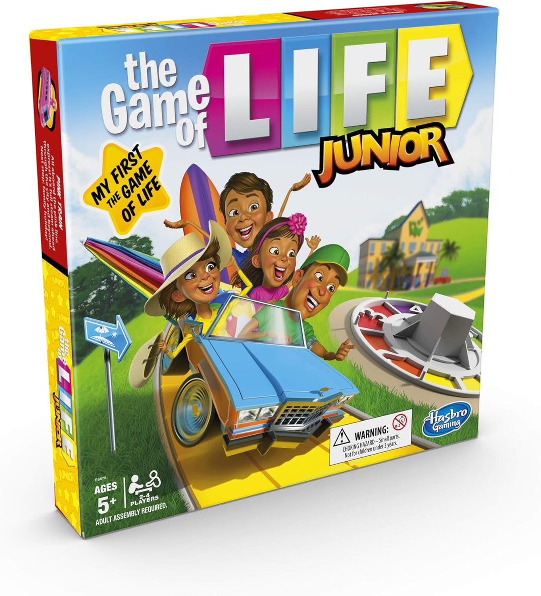 Hasbro Gaming The Game of Life Junior Board Game for Kids from Age 5, Game for 2 to 4 Players, The G