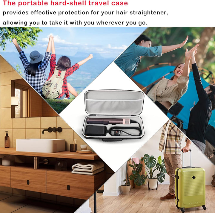 Hartschalen-Reisetasche für Dyson Airstraight HT01 Haarglätter und Netzteil wasserdichte, stossfeste