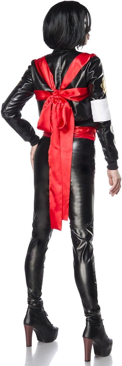 Mask Paradise Damen 80066 Erwachsenenkostüme, Schwarz/Rot, XS