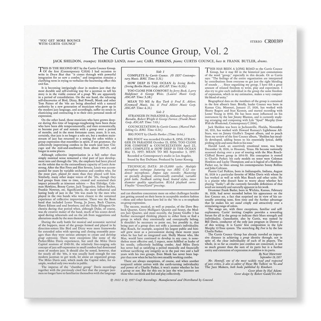 You Get More Bounce With Curtis Counce!, Vinyl