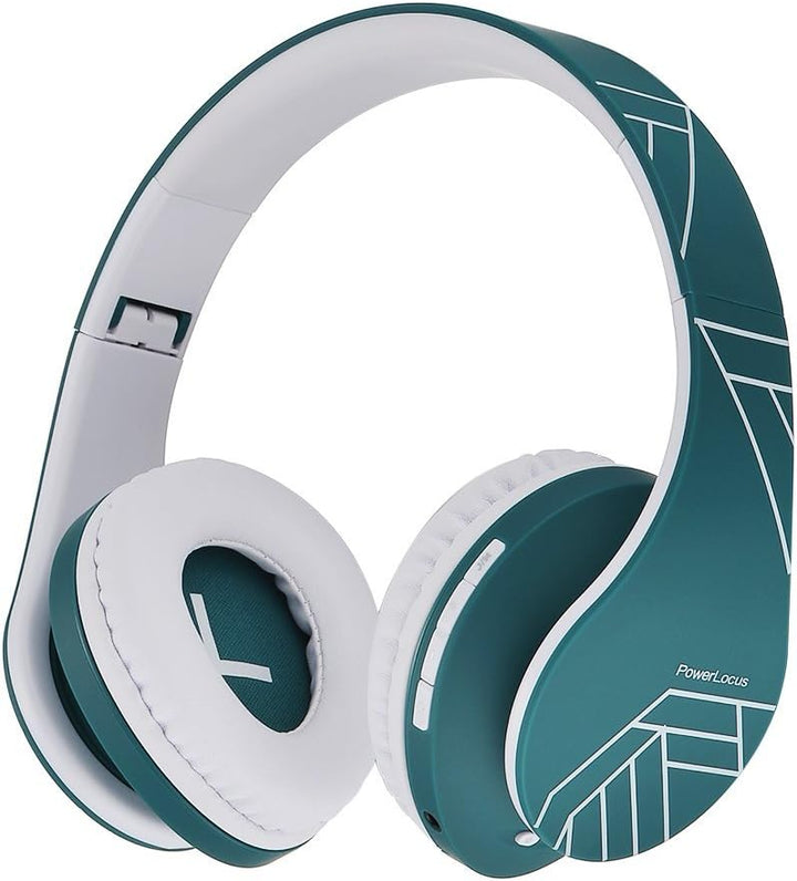 PowerLocus Bluetooth Over-Ear Kopfhörer, Stereo Faltbare Kabellose und Kabel-Kopfhörer mit Integrier