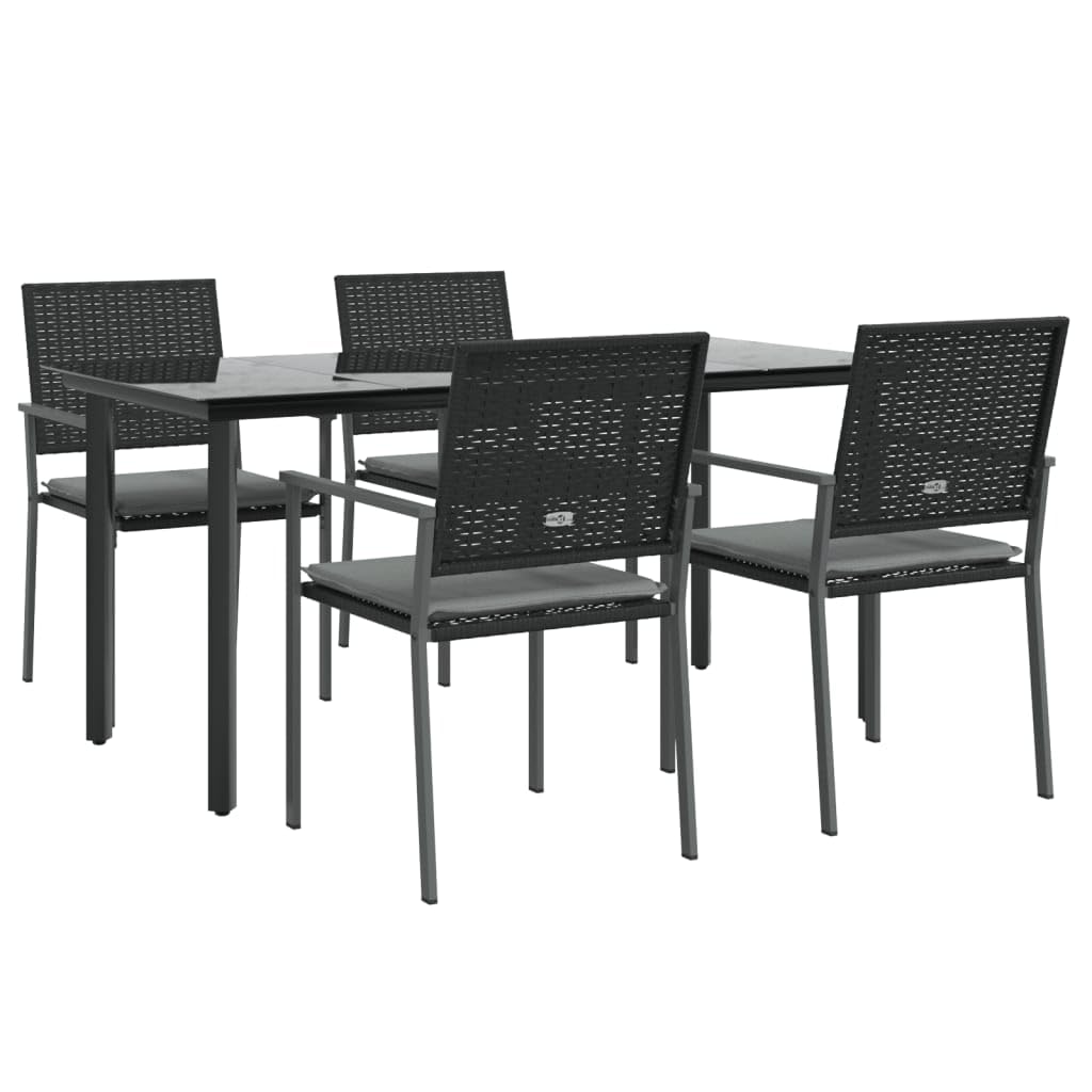 Festnight Poly Rattan Sitzgruppe Gartenmöbel Set Garten Essgruppe 4 Personen Gartenmöbel Set mit 6 G