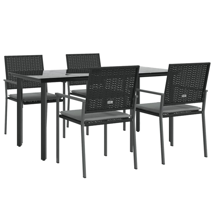 Festnight Poly Rattan Sitzgruppe Gartenmöbel Set Garten Essgruppe 4 Personen Gartenmöbel Set mit 6 G