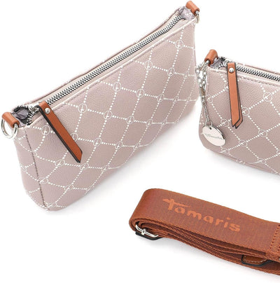 Tamaris Umhängetasche TAS Anastasia 31171 Damen Handtaschen Print Einheitsgrösse Taupe 900, Einheits