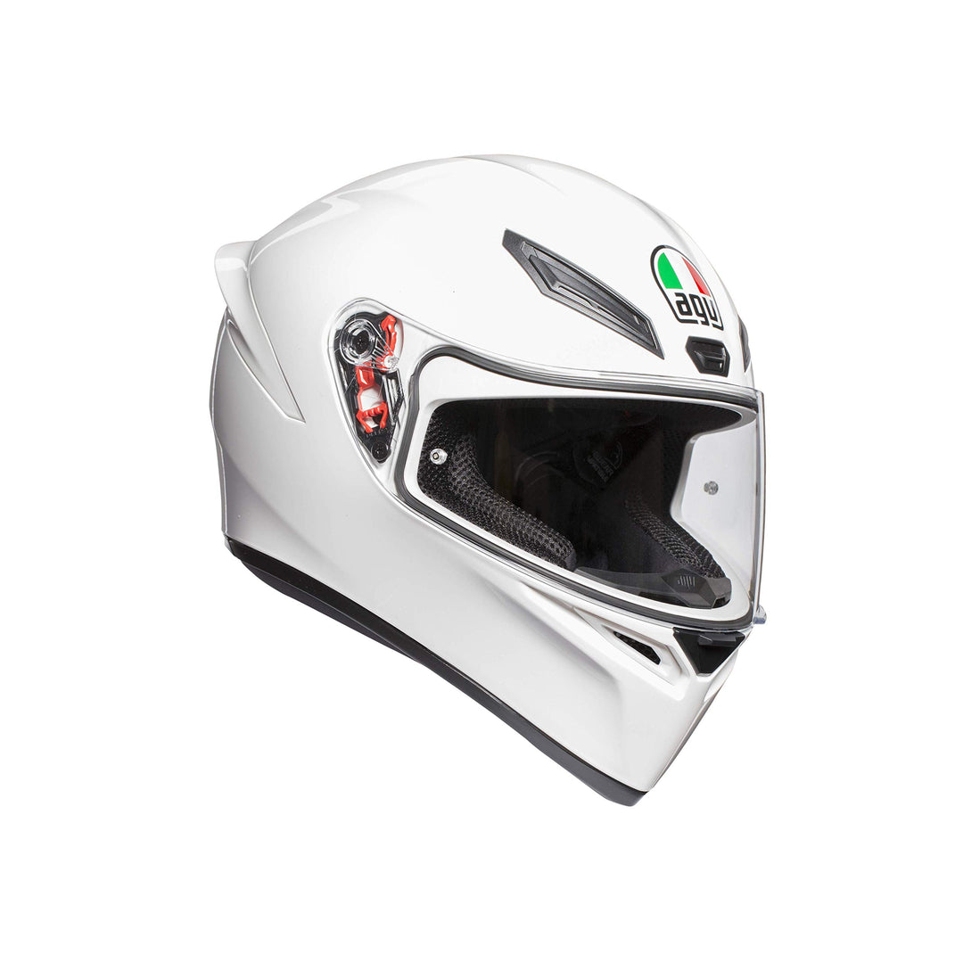 AGV K1 ECE 22-05 Solid Motorrad Integralhelm ECE 22-05 Sport, Weiss, L Weiss L, Weiss L