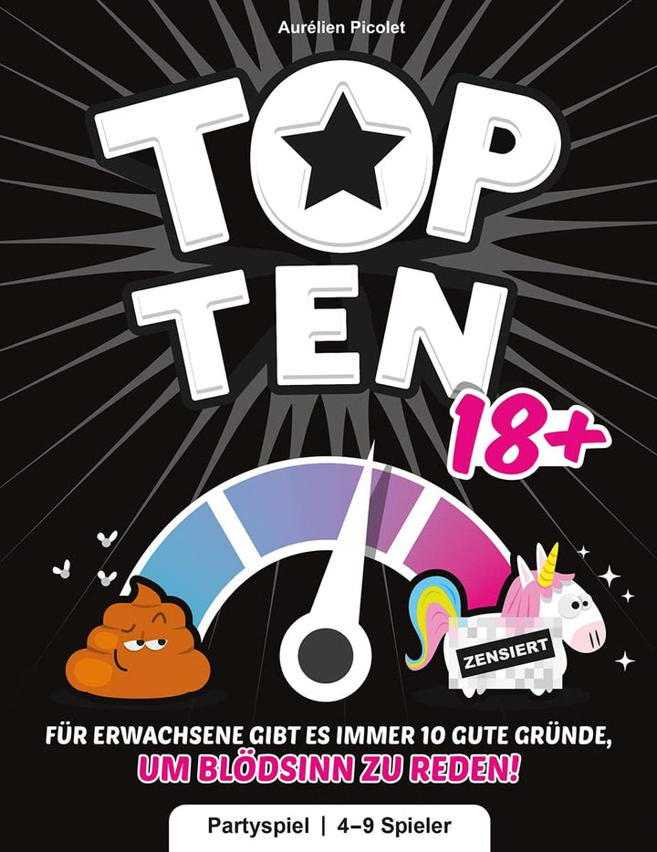 Cocktail Games, Top Ten 18+, Partyspiel, Kartenspiel, 4-9 Spieler, Ab 18+ Jahren, 30 Minuten, Deutsc