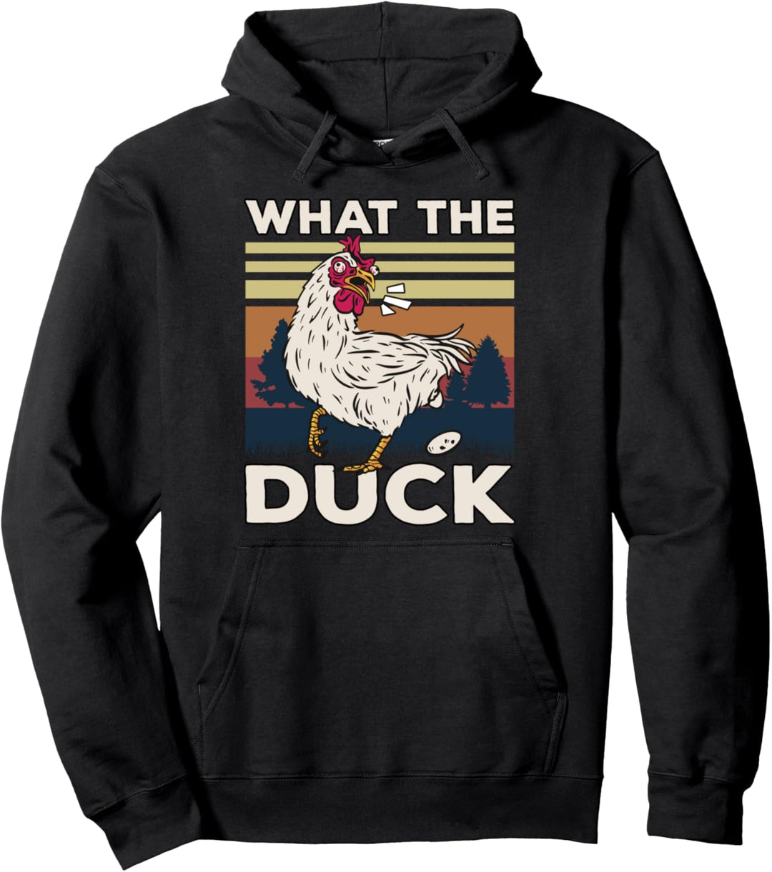 Lustiges Huhn I Huhn Spruch I Witziges Huhn I What The Duck Pullover Hoodie
