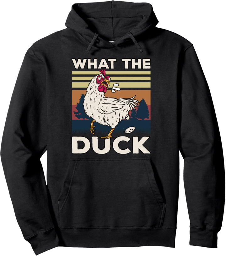 Lustiges Huhn I Huhn Spruch I Witziges Huhn I What The Duck Pullover Hoodie