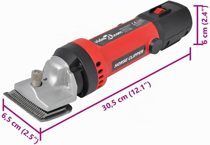 vidaXL Pferdeschermaschine 6-TLG. 350W 2400U/min Rasierer Schermaschine Pferde Mehrfarbig