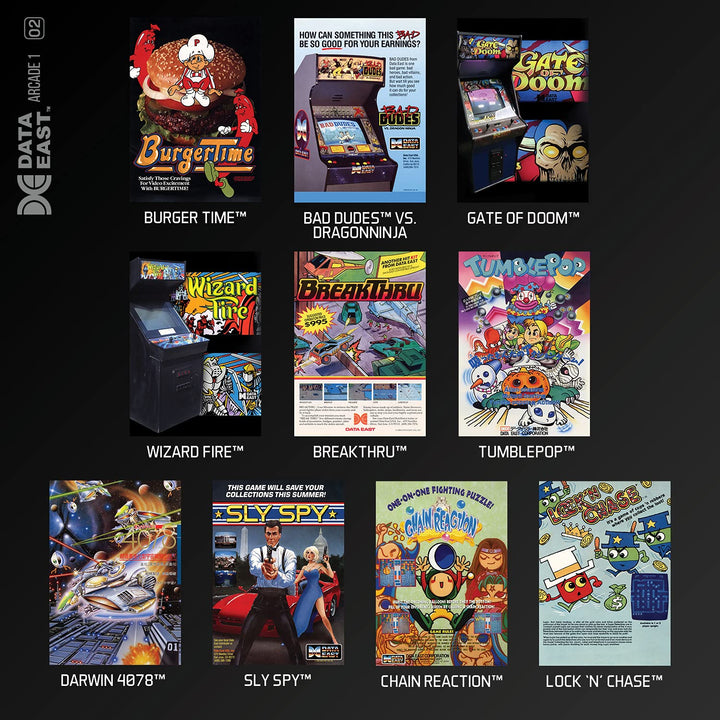 Blaze Evercade Data East Arcade Cartridge 1 - [AT-PEGI]