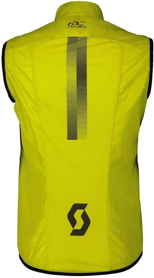 Scott RC Team Fahrrad Windweste gelb 2025 M Sulphur Yellow - Black, M Sulphur Yellow - Black
