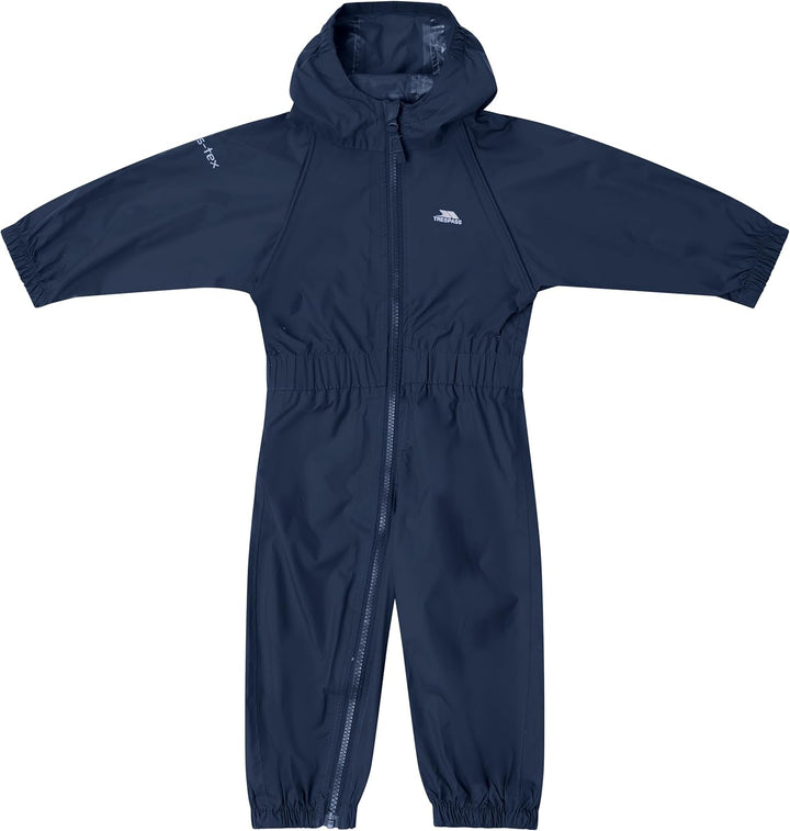 Trespass Unisex Kinder Button Regenanzug 12/18 Navy Blue, 12/18 Navy Blue