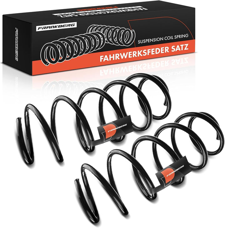 Frankberg 2x Federn Fahrwerksfeder Vorderachse Kompatibel mit 207 WA WC 2006-2015 207 CC WD 207 SW W