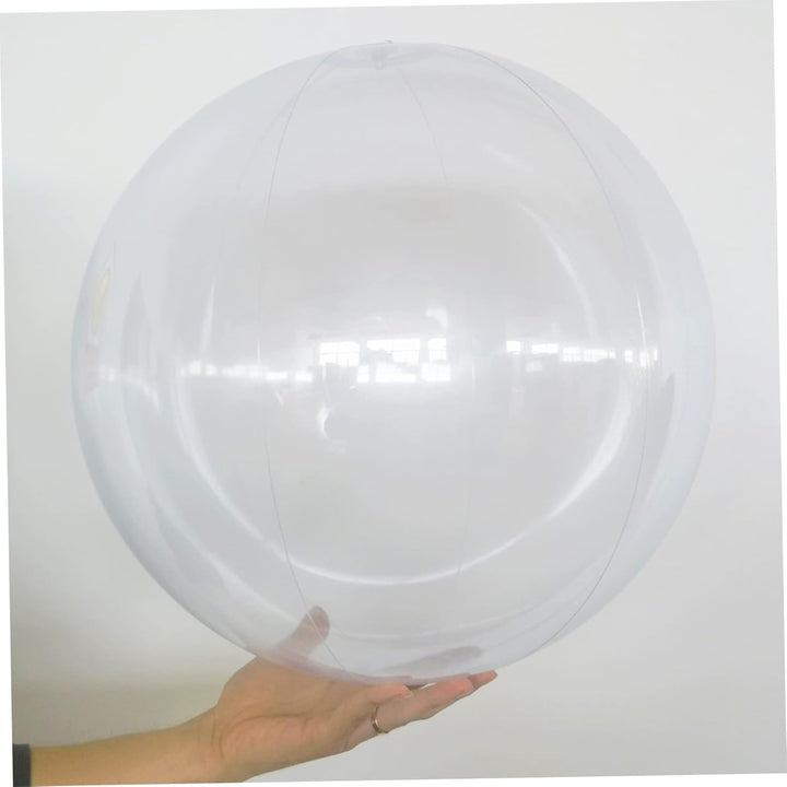 6 Stück aufblasbarer, transparenter Ball, 40,6 cm, PVC-Wasserball, heller Wasserballon, transparente
