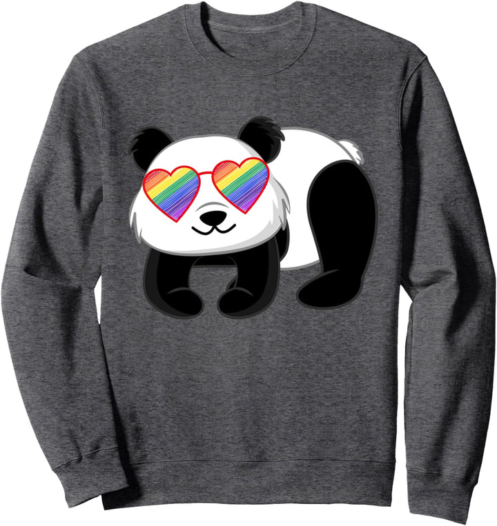 Gay Panda Queer Pride Zeug für Teen Girls LGBTQ Rainbow Sweatshirt