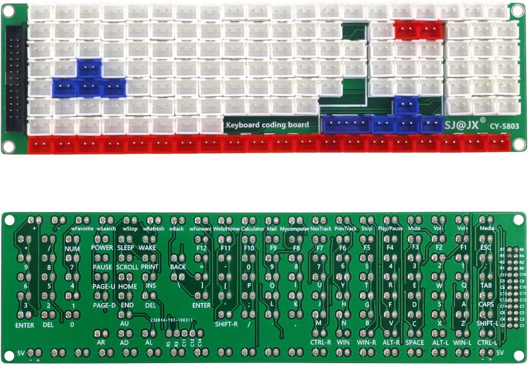 SJ@JX Development Keyboard Encoder Board Game Controller DIY LED Keyboard Development Board Media Mu