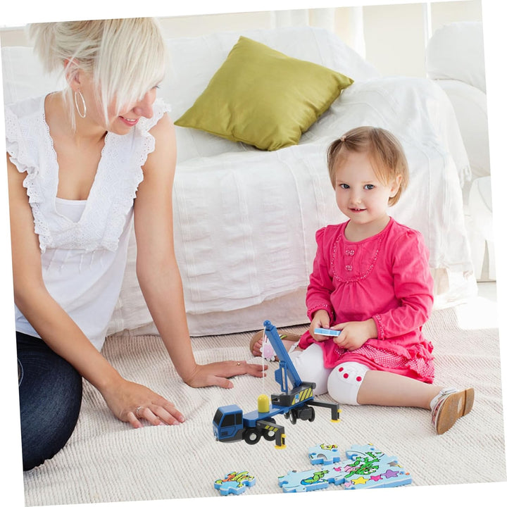 Yardwe Teleskopkran Simulationstechnik Autospielzeug Kranmodell Technikautospielzeug Hubwagenmodell