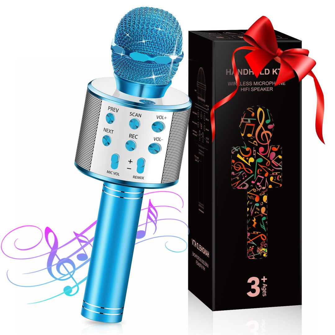 Spielzeug ab 3-12 Jahre Junge Mädchen, Karaoke Mikrofon Kinder Geschenke Junge 4-10 Jahre, Kinder Mi