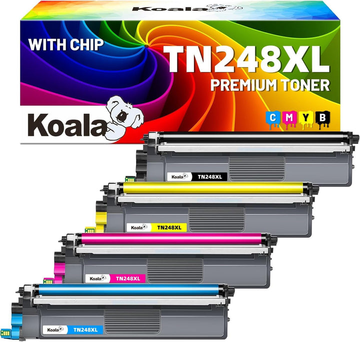 Koala TN248XL TN248 Kompatibel für Brother TN248 XL für MFC-L3760CDW MFC-L3740CDWE HL-L3215CW HL-L32