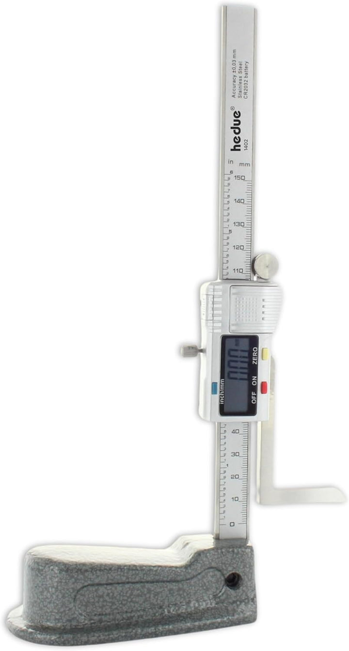 hedue® Digitales Höhenmessgerät - Höhenreisser mit 0-150 mm Messbereich, Höhenmesser zum Einrichten