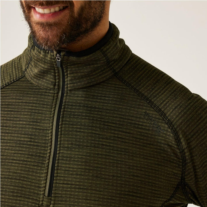 Regatta Herren Yonder Fleece für Herren, mit Halblangem Reissverschluss T-Shirt 5XL Olive Night, 5XL