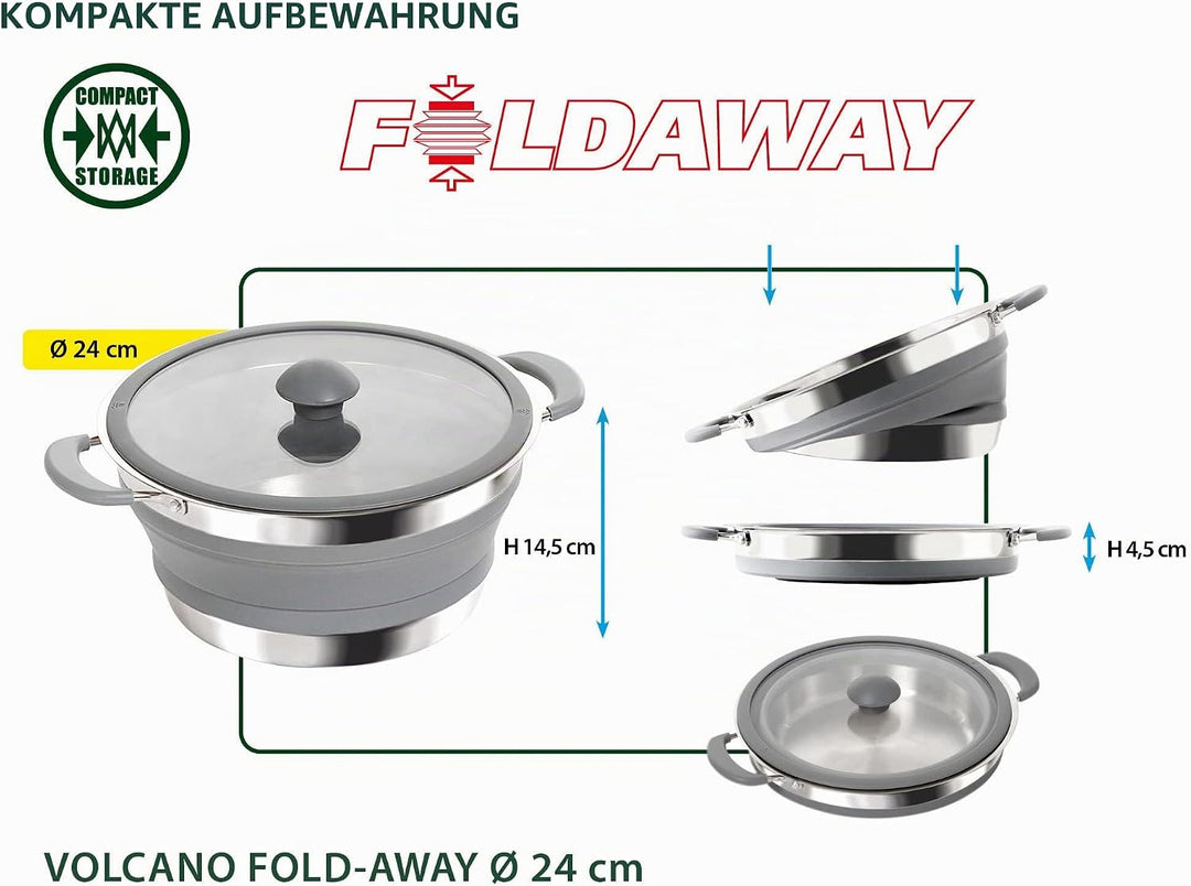 BRUNNER Geschirrset Fold Away 24 cm, 24 cm