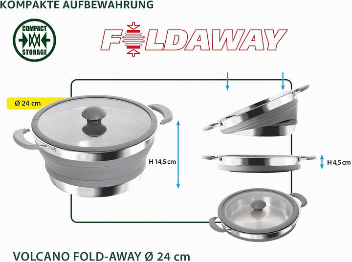 BRUNNER Geschirrset Fold Away 24 cm, 24 cm