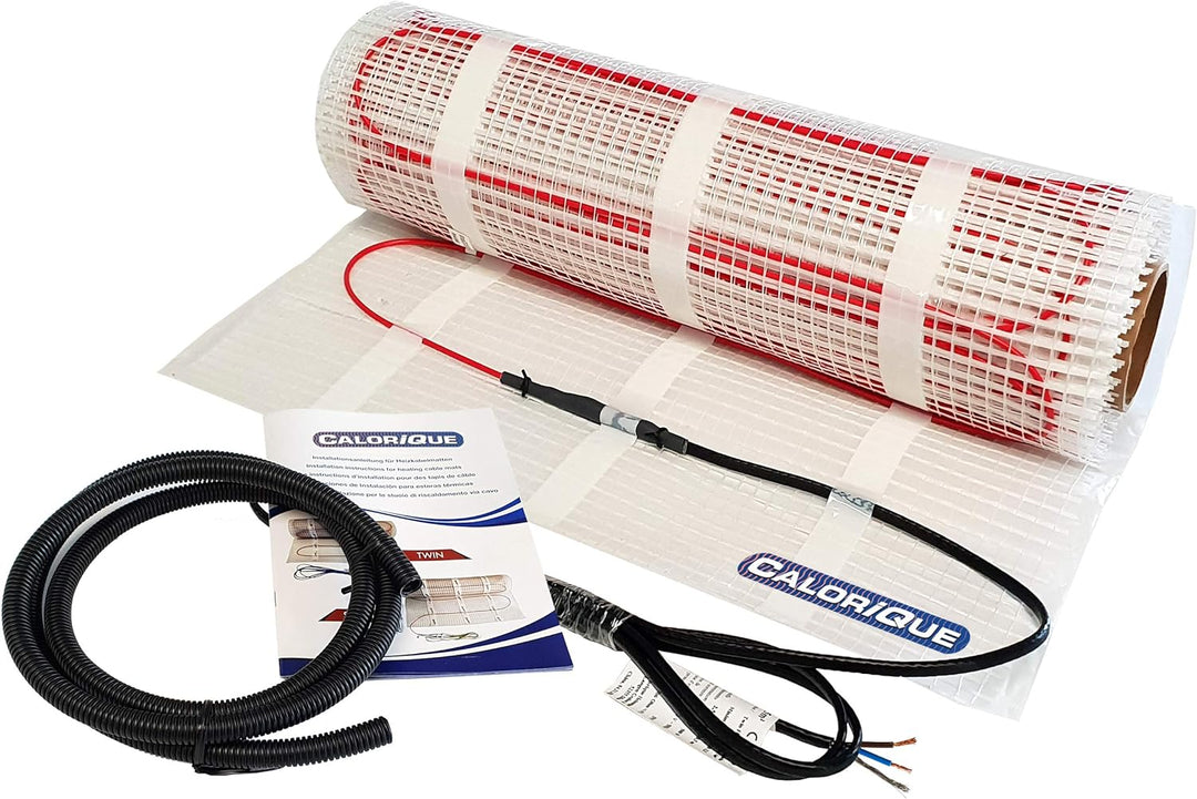CALORIQUE Elektrische Heizkabelmatte – 7,0 m² – Sparsame Elektrische Fussbodenheizung 100 W/m² – TWI