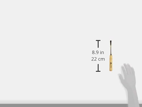 STUBAI Stemmeisen Stechbeitel Serie 52 - Form 44 | Gekröpfter Gaissfuss 8 mm, mit Holzgriff, für Ker