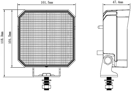 LED-MARTIN 50W Arbeitsscheinwerfer OFL16-5200lm - mit rückseitigen EIN- und Ausschalter