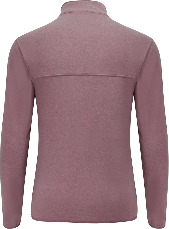 WILLIT Herren Fleece Golf Pullover Langarm Pullover Half Zip Wanderpullover Atmungsaktiv Thermo Swea