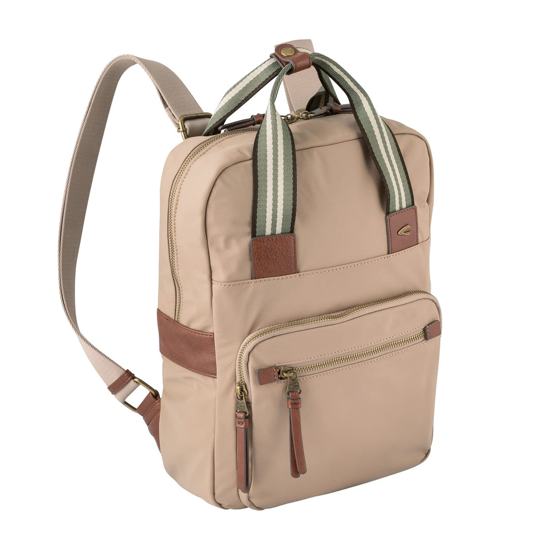 camel active bags Bari Damen Rucksack Backpack, 14 L Beige Beige 29x14x35, Beige 29x14x35