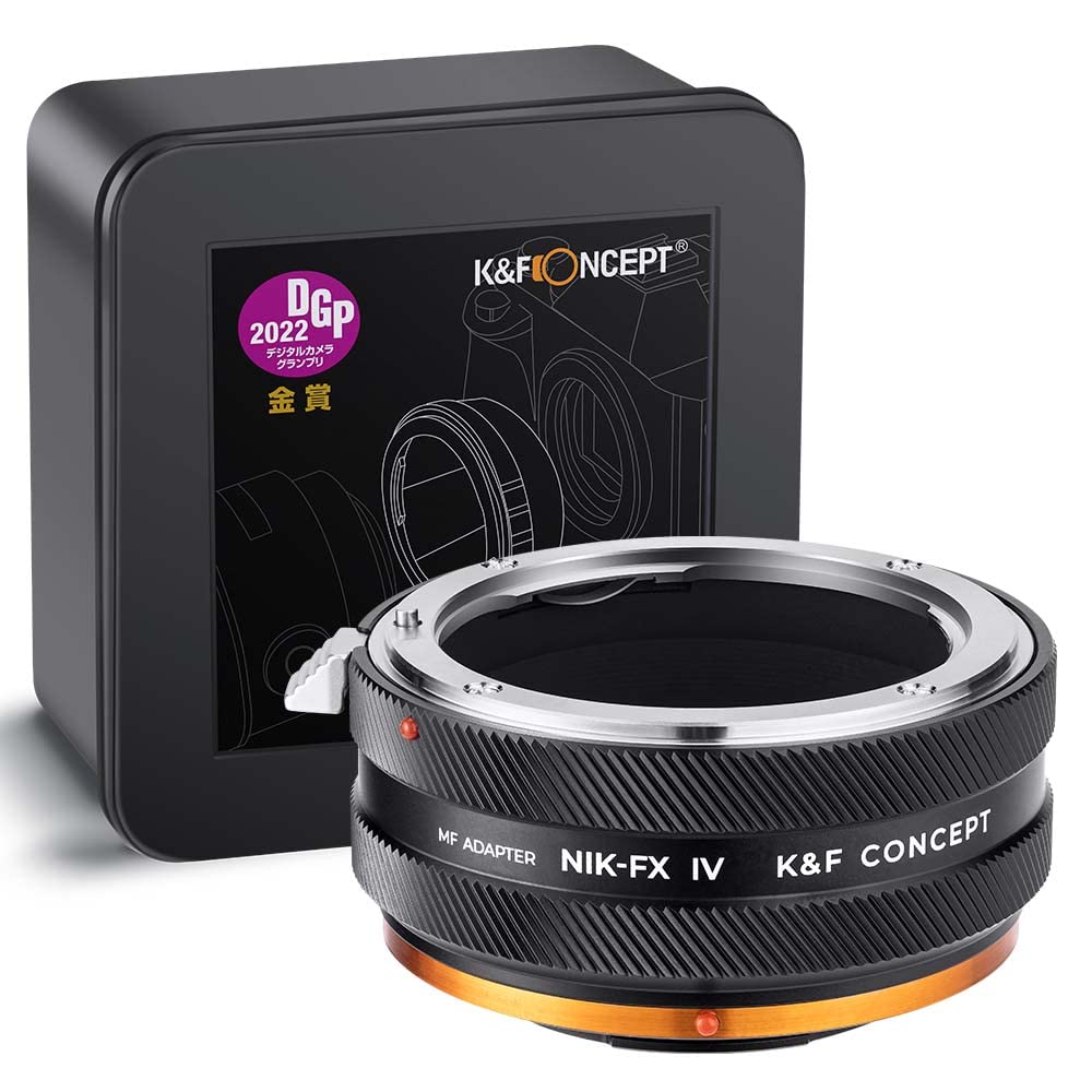 K&amp;F Concept NIK-FX IV PRO Objektivadapter mit Blendenring, kompatibel mit Objektiven der Nikon F-Ser