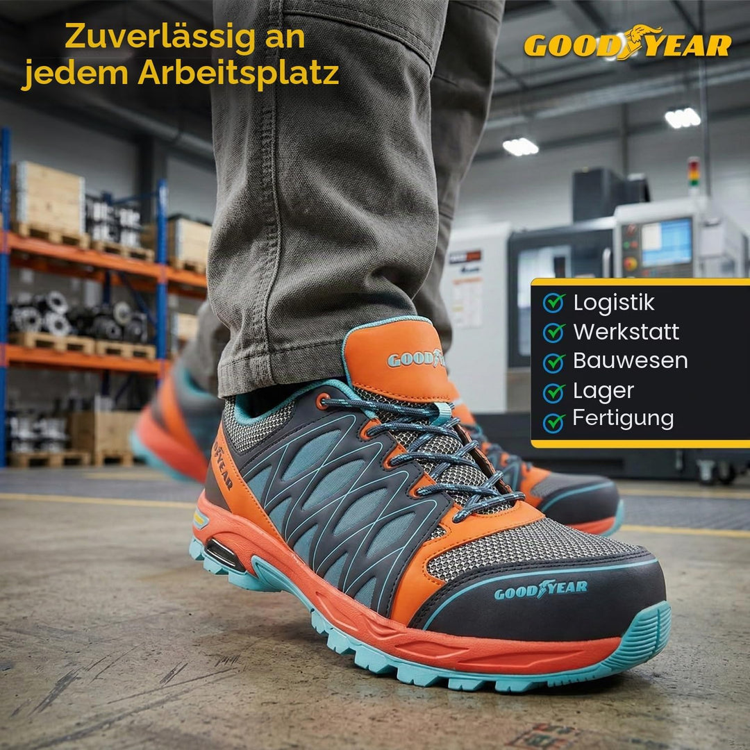 Goodyear Unisex Erwachsene Construction Boot, Orangeblau, 46 EU Orangeblau 46 EU, Orangeblau 46 EU