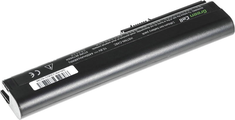 Green Cell SX06 SX06XL SX09 Laptop Akku für HP EliteBook 2560p 2570p (6 Zellen 4400mAh 10.8V Schwarz