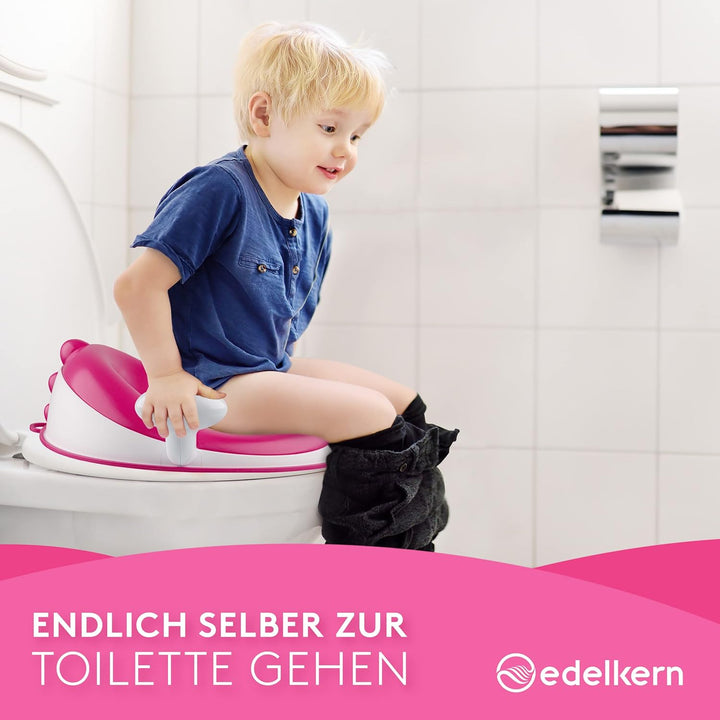 Edelkern Toilettensitz Kinder - Ergonomischer WC Sitz Kinder [bis 50kg] - Universeller Toilettenaufs
