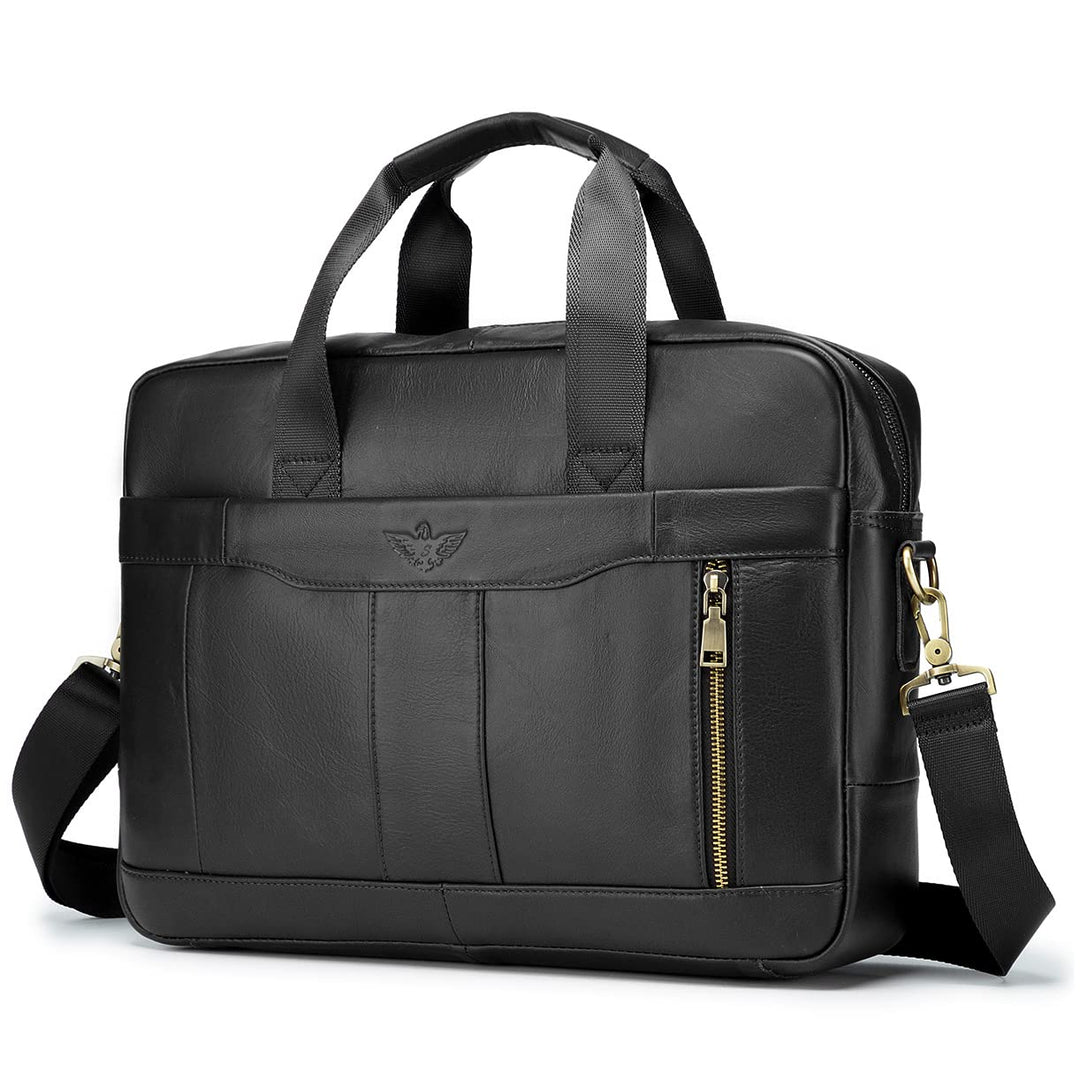 BAGZY Laptoptasche 15.6 Zoll Aktentasche Herren Umhängetasche Geschenk für Männer Handtasche für Mä