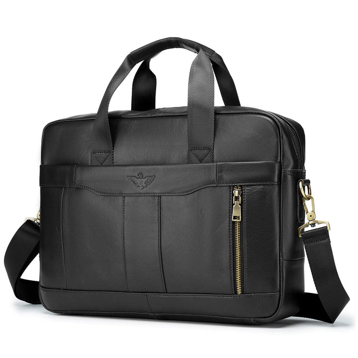 BAGZY Laptoptasche 15.6 Zoll Aktentasche Herren Umhängetasche Geschenk für Männer Handtasche für Mä