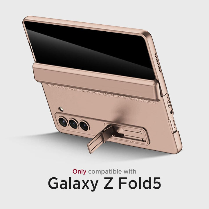 Miimall Kompatibel mit Samsung Galaxy Z Fold 5 Hülle mit Displayschutz Anti-Peeping+Magnetischer Sch