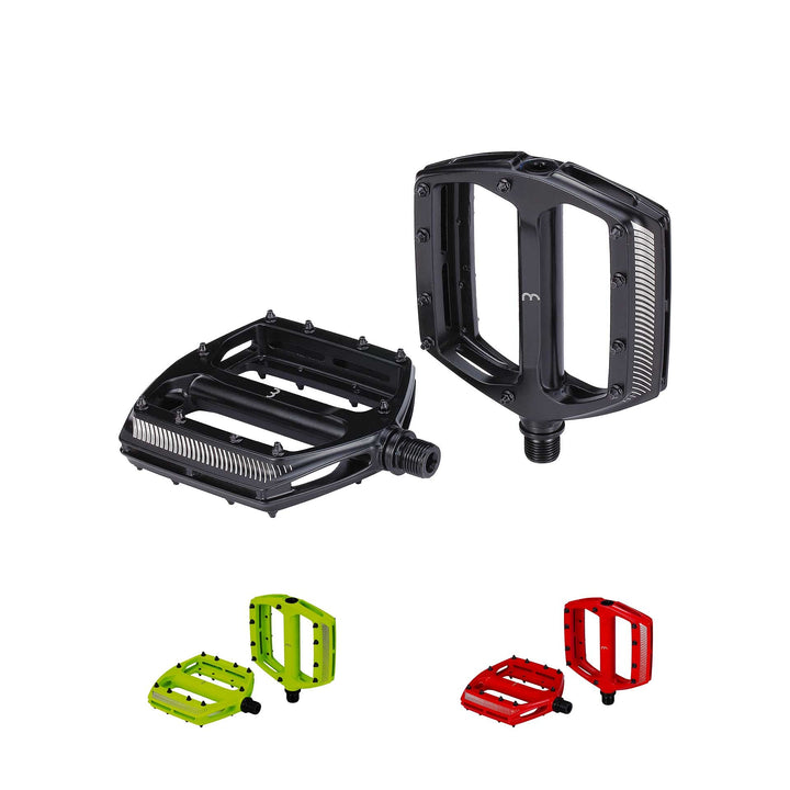 BBB Cycling Fahrrad Pedale mit Grosse Plattform Alu-Pedalkörper Auswechselbare Grip-Pins CoolRide BP