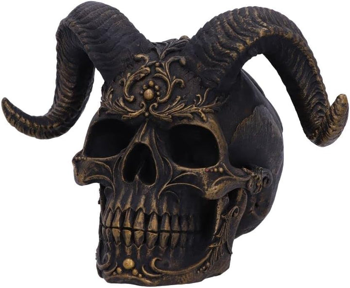 Nemesis Now Diabolus Totenkopf, schwarz, 18 cm