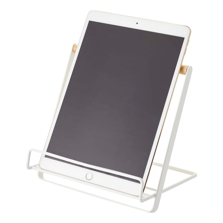 YAMAZAKI 2737 Tablet Kochbuchständer, Stahl, Weiss
